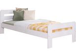 Ticaa Massivholzbett »"Bert", FSC®-zertifiziert (Kiefer), Jugendbett, mit Lattenrost«, (90x200cm, 100x200cm, 140x200cm),...