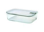 Mepal Frischhaltedose , Transparent , Kunststoff, Glas , 1,5 l , rechteckig , 23.8x16.7x7 cm , lebensmittelecht, auslaufsicher, mikrowellengeeignet, stapelbar, Deckel mit Sichtfenster , Küchenzubehör, Vorratsbehälter, Frischhaltedosen