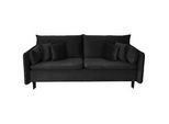 Mid.you Schlafsofa , Schwarz , Textil , Füllung: Polyurethan (PUR),Polyurethan (PUR),Polyurethan (Pur) , 220x96x102 cm , Made in Eu , Liegefunktion , Baby & Kindermöbel, Kinderzimmer & Jugendzimmer, Schlafsofas