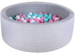 Knorrtoys® Bällebad »Soft, Geo Grey«, mit 300 Bällen rose/creme/lightblue; Made in Germany