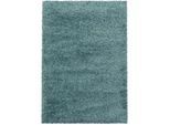 Xxxl Hochflorteppich , Hellblau , Textil , Uni , rechteckig , 120x170 cm , Oeko-Tex® Standard 100 , für Fußbodenheizung geeignet, schmutzabweisend, für Hausstauballergiker geeignet, lichtunempfindlich, antistatisch, pflegeleicht, strapazierfähig, leicht zusammenrollbar , Teppiche Und Böden, Teppiche, Hochflorteppiche & Shaggys