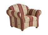 Max Winzer Sessel , Rot, Beige , Textil , Streifen , 96x83x86 cm , Goldenes M, Made in Europe , Wohnzimmer, Sessel, Sonstige Sessel