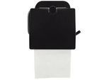 Toilettenpapierhalter aus Metall in Schwarz