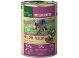 REAL NATURE WILDERNESS Nassfutter für Hunde Adult Mellow Fields, Büffel und Lamm 24x400 g