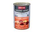 animonda GranCarno Sensitiv Nassfutter Hund Adult, Huhn und Kartoffel 12x400 g