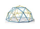 Klettergerüst 360x360x180cm DomeClimber Kinder Kletterkuppel Geodome 12FT - blau/gelb