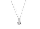 Zeeme Silber Anhänger mit Kette 925/- Sterling Silber rhodiniert Zirkonia