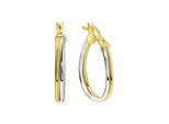 Fascination by Ellen K. Creolen 375/- Gelbgold bicolor 2rhg. glanz