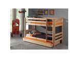 Vipack Furniture Hochbett Pino mit Bettschublade, natur