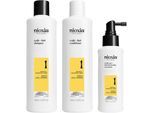 Nioxin SYSTEM 1 Naturbelassenes, dezent dünner werdendes Haar 3-Stufen Set Scalp + Hair Shampoo 150 ml + Scalp + Hair Conditioner 150 ml + Scalp Care + Hait Thickening Treatmenr 50 ml 350 ml