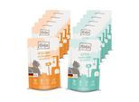 MjAMjAM Nassfutter Katze Adult, Quetschie 12x125 g Mixpaket 2