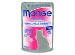 Monge Natural Cat Thunfisch & Huhn mit Garnelen in Gelée 24x80g