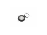 FIXED Real Leather Keychain Case for AirTag Black