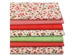 Patchwork- und Quiltpaket "Strawberry Farmhouse", rot-color