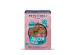 Pets Deli Nassfutter Katze Adult Saucen Menü Rind mit Kürbis 12x70 g