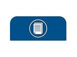 Rubbermaid Hinweistafel Configure für Recyclingstation 57 l, Papier, B 367 x T 20 x H 203 mm, blau