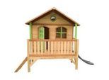Ambia Garden Spielhaus , Braun, Grün, Rot , Holz, Kunststoff , 349x233x212 cm , EN 71, CE, FSC 100% , Freizeit & Co, Gartenspielzeug, Spielhäuser