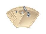 Villeroy und Boch Arena Eck Eckspüle 672900R1 Spülbecken, weiß alpin CeramicPlus