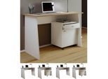 VCM Computertisch Maße ca. H. 74 x B. 110 x T. 50 cm stylische Seitenteile Schreibtisch – Masola Maxi