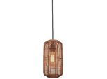 Good & Mojo Hängeleuchte , Naturfarben , Holz , Rattan , 18x35x18 cm , LED-Leuchtmittel austauschbar , Lampen & Leuchten, Innenbeleuchtung, Hängeleuchten, Pendelleuchten