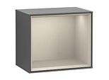 Villeroy und Boch Finion Regalmodul FD10HHGK 41,8x35,6x27cm, Regal Sand Matt, Anthracite matt