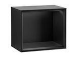 Villeroy und Boch Finion Regalmodul FD10PDPD 41,8x35,6x27cm, Regal Black Matt, Black matt lacquer