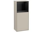 Villeroy und Boch Finion Seitenschrank G500PDHH 41,8x93,6cm, links, Emotion, Regal oben Black matt, Sand Matt Lacquer
