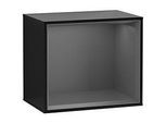 Villeroy und Boch Finion Regalmodul F580GKPH 41,8x35,6x27cm, Regal Antracite Matt, Glossy Black Lacquer