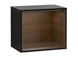 Villeroy und Boch Finion Regalmodul F580GNPH 41,8x35,6x27cm, Regal Walnut Veneer, Glossy Black Lacquer