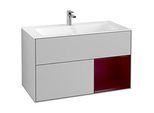 Villeroy und Boch Finion Waschtischunterschrank F040HBGJ 99,6x59,1x49,8cm, Regal rechts Peony, Light grey matt