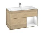Villeroy und Boch Finion Waschtischunterschrank F040GFPC 99,6x59,1x49,8cm, Regal rechts Glossy white lacquer, Oak Veneer