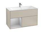 Villeroy und Boch Finion Waschtischunterschrank F030GJHH 99,6x59,1x49,8cm, Regal links Light grey matt, Sand Matt Lacquer