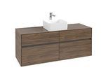 Villeroy und Boch Collaro Waschtischunterschrank C04500VH 140 x 54,8 x 50 cm, Waschtisch mittig, Arizona Oak