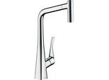 hansgrohe Metris Küchenarmatur 14780000 mit Ausziehbrause, 2jet, 5,8 l/min, chrom