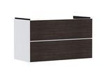 hansgrohe Xevolos E Waschtischunterschrank 54181730 980x555x475mm, 2 Schubladen, mattweiß, Eiche dunkel