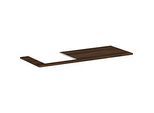 hansgrohe Xelu Q Konsole 54097630 1360 x 550 mm, Ausschnitt links, 540 x 480 mm, Nussbaum dunkel