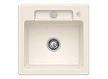 Villeroy und Boch Siluet Spüle 334502KR mit Ablaufgarnitur und Exzenterbetätigung, Crema