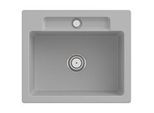 Villeroy und Boch Siluet Spüle 334601SM mit Ablaufgarnitur und Handbetätigung, Steam
