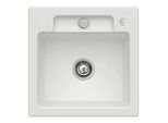 Villeroy und Boch Siluet Spüle 334502SM mit Ablaufgarnitur und Exzenterbetätigung, Steam