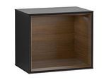 Villeroy und Boch Finion Regalmodul F580GNPD 41,8x35,6x27cm, Regal Walnut Veneer, Black matt lacquer