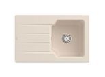 Villeroy und Boch Architectura Spüle 334001FU Ivory, Ablaufgarnitur mit Handbetätigung