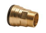 Aalberts VSH Tectite Übergangsnippel 4751549 42 mm x R 1 1/2, Rotguss, IG/AG, Kupfer, lösbar