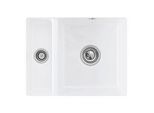 Villeroy und Boch Unterbauspüle 675802RW mit Ablaufgarnitur und Excenterbetätigung, Stone White