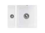 Villeroy und Boch Unterbauspüle 675802KG mit Ablaufgarnitur und Excenterbetätigung, Snow White