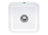 Villeroy und Boch Unterbauspüle 670302R1 mit Ablaufgarnitur, Exzenterbetätigung, Befestigungssatz, weiß