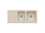 Villeroy und Boch Architectura Spüle 338002AM mit Ablaufgarnitur und Exzenterbetätigung, Almond
