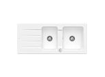 Villeroy & Boch Architectura Einbauspüle 338002R1 mit Ablaufgarnitur und Exzenterbetätigung, weiß