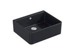 Villeroy und Boch Spülstein Einzelbecken 636002S5 Ablaufgarnitur mit Exzenterbetätigung, Ebony