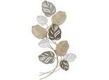 Ambia Home Wanddeko , Grau, Goldfarben , Metall , 50.2x90.8 cm , Bilder & Rahmen, Wanddeko