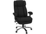 Mid.you Chefsessel , Schwarz , Textil , Drehkreuz , 76x123x81 cm , Wippmechanik mit Härtegradeinstellung , Büromöbel, Bürostühle, Chefsessel